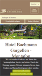 Mobile Screenshot of hotelbachmann.at