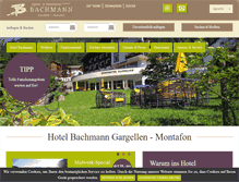 Tablet Screenshot of hotelbachmann.at